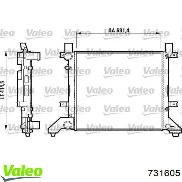 731605 VALEO Chłodnica silnika