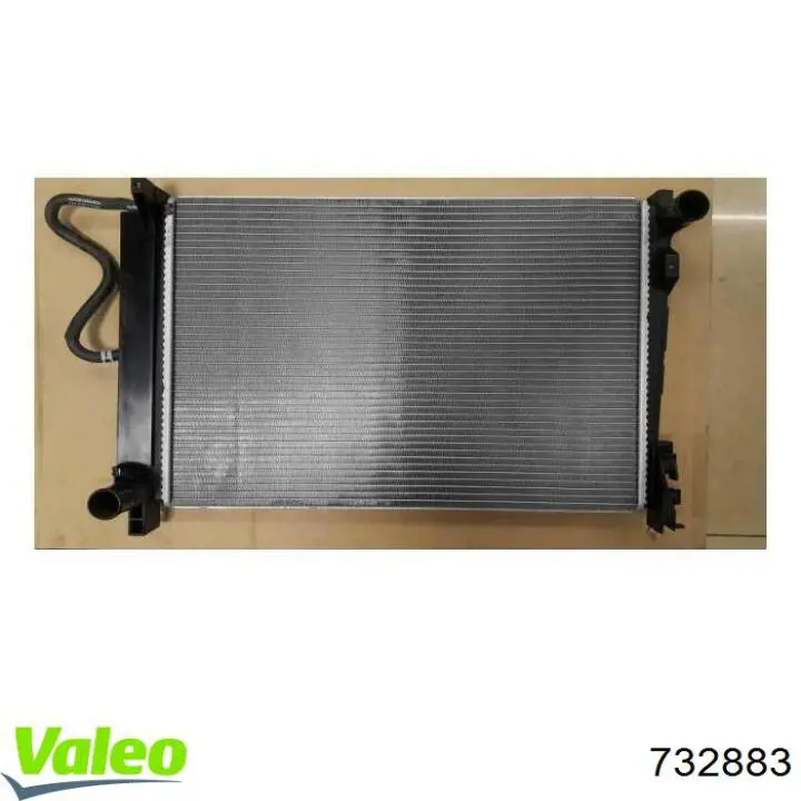 Do koszyka 732883 VALEO Chłodnica silnika