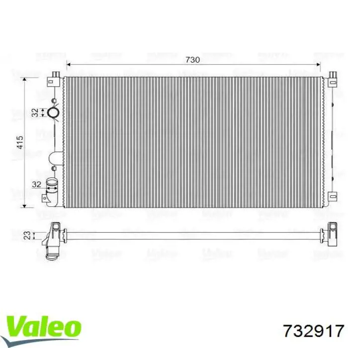 732917 VALEO Chłodnica silnika