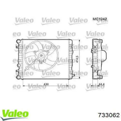 Chłodnica silnika VALEO 733062 cena, od 76,24 USD