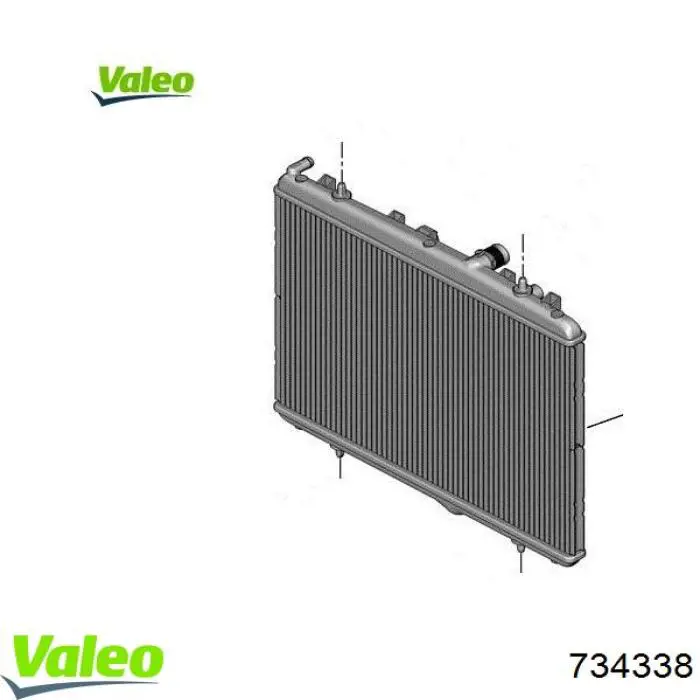 734338 VALEO Chłodnica silnika