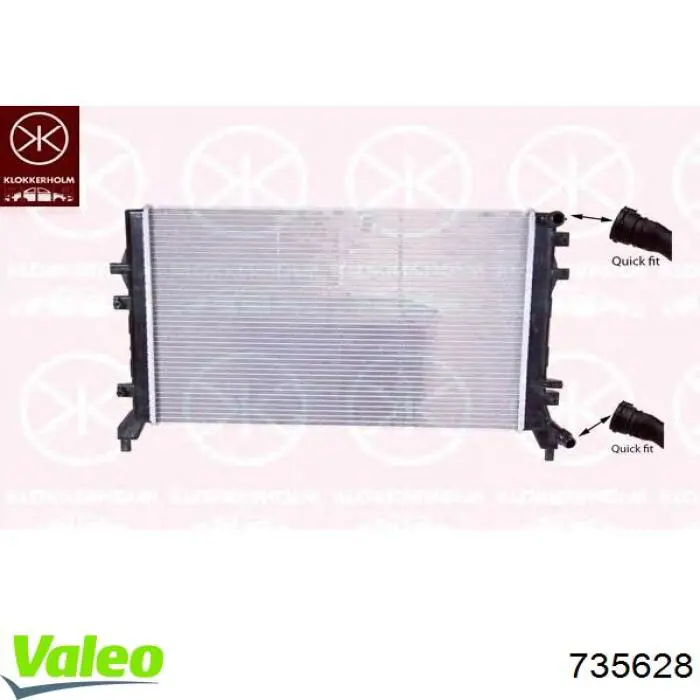 Chłodnica silnika 735628 VALEO