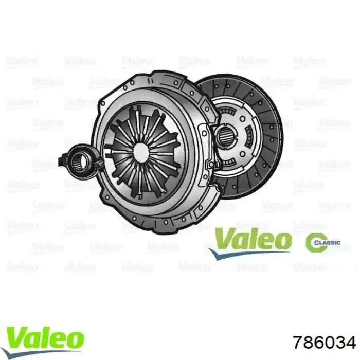786034 VALEO zestaw sprzęgła (3 części)