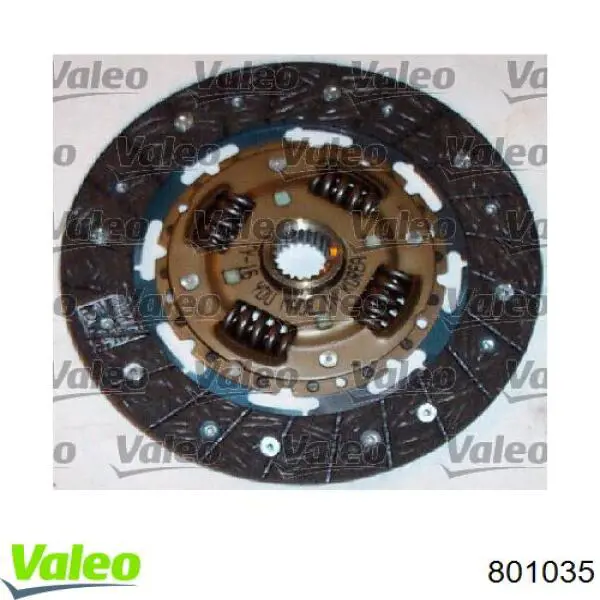 Zestaw sprzęgła (3 części) 801035 VALEO