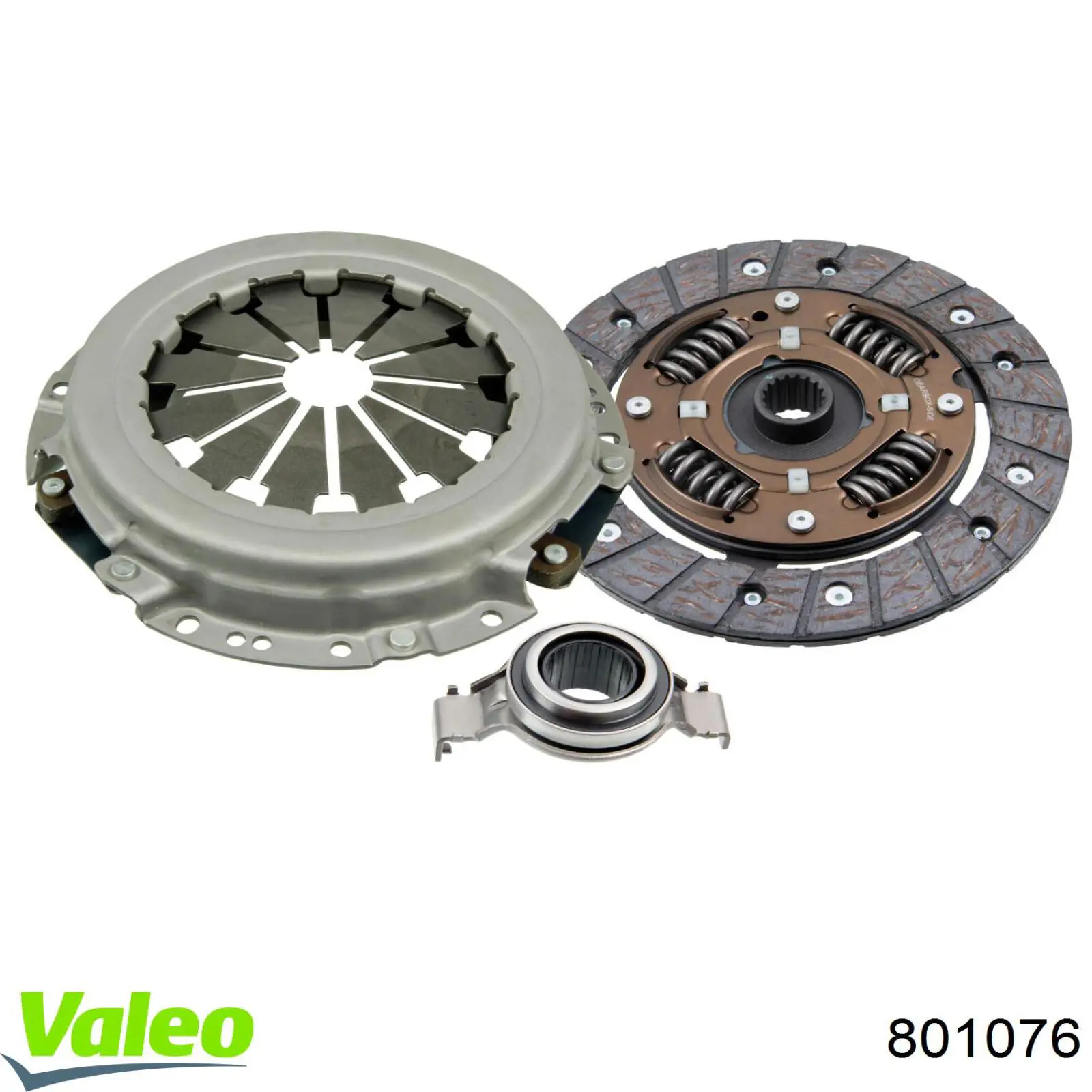 Do koszyka 801076 VALEO Zestaw sprzęgła (3 części)