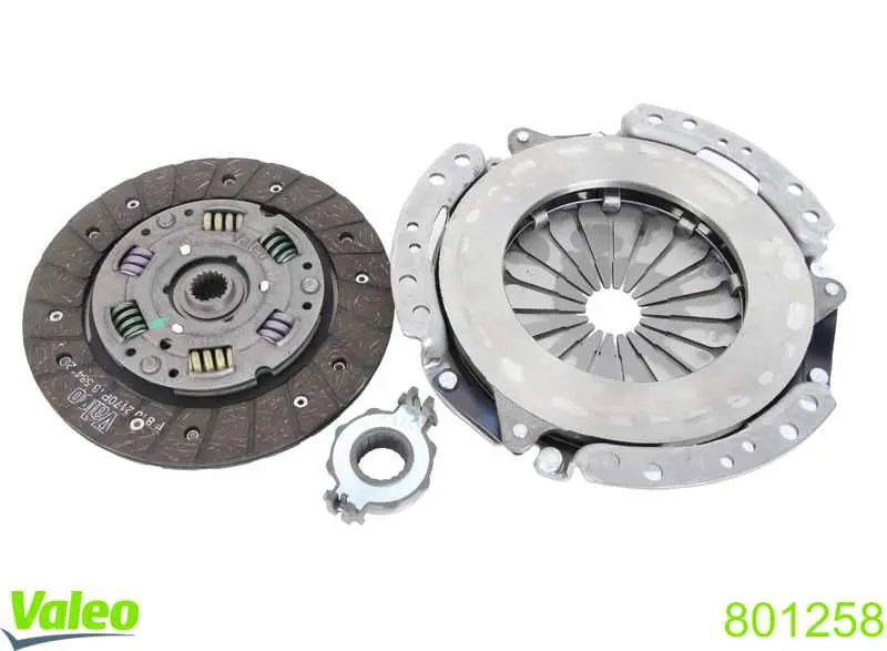 Do koszyka 801258 VALEO Zestaw sprzęgła (3 części)