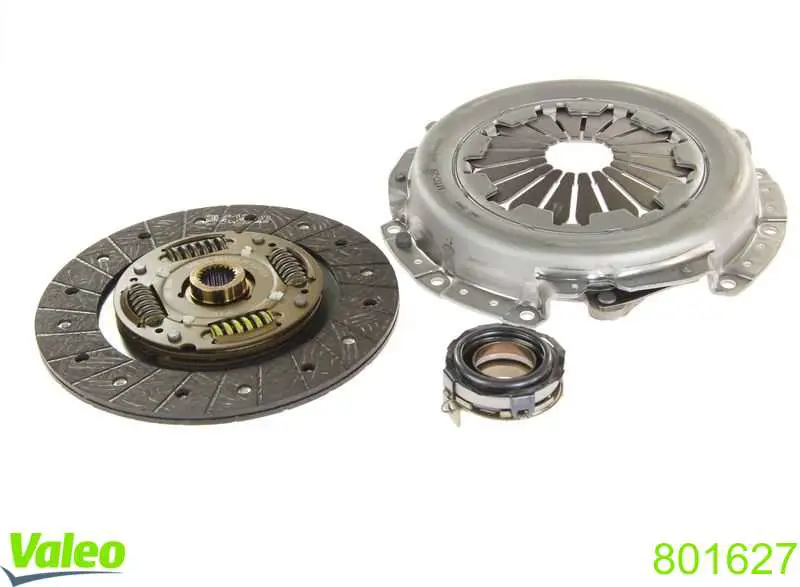 Do koszyka 801627 VALEO Zestaw sprzęgła (3 części)