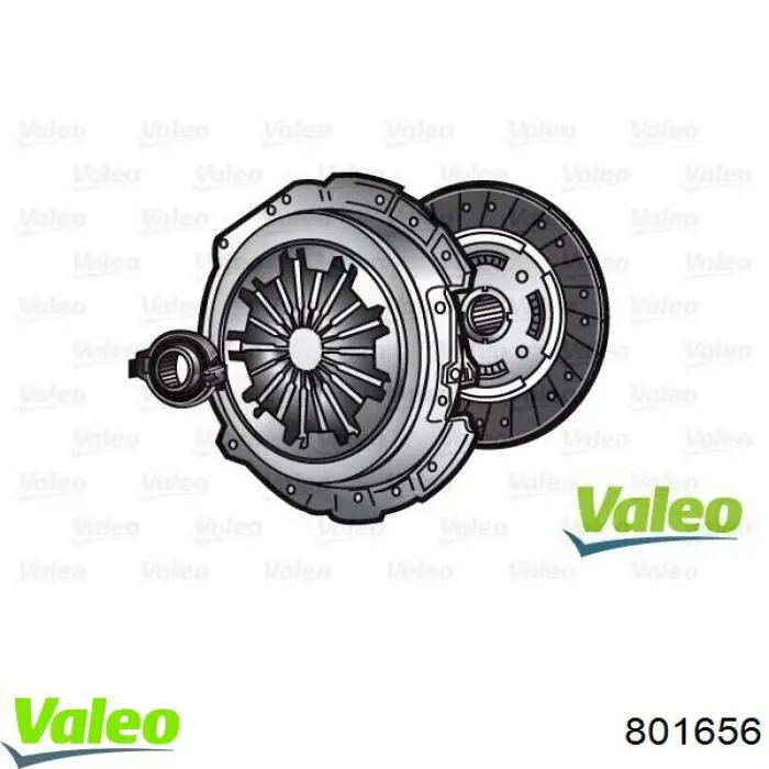 Zestaw sprzęgła (3 części) 801656 VALEO