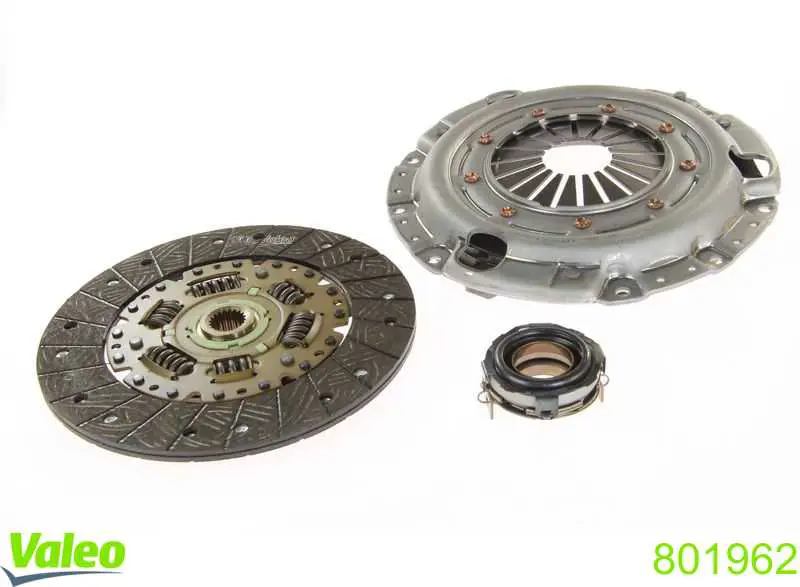 Do koszyka 801962 VALEO Zestaw sprzęgła (3 części)