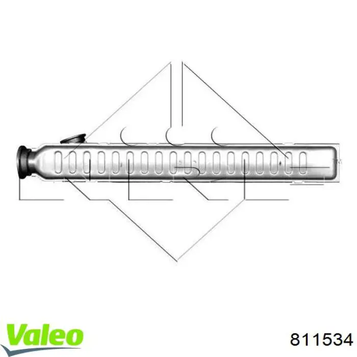 Do koszyka 811534 VALEO Chłodnica nagrzewnicy (ogrzewacza)