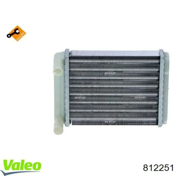 Do koszyka 812251 VALEO Chłodnica nagrzewnicy (ogrzewacza) tylna