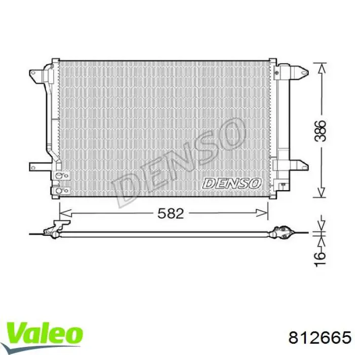 812665 VALEO chłodnica klimatyzacji