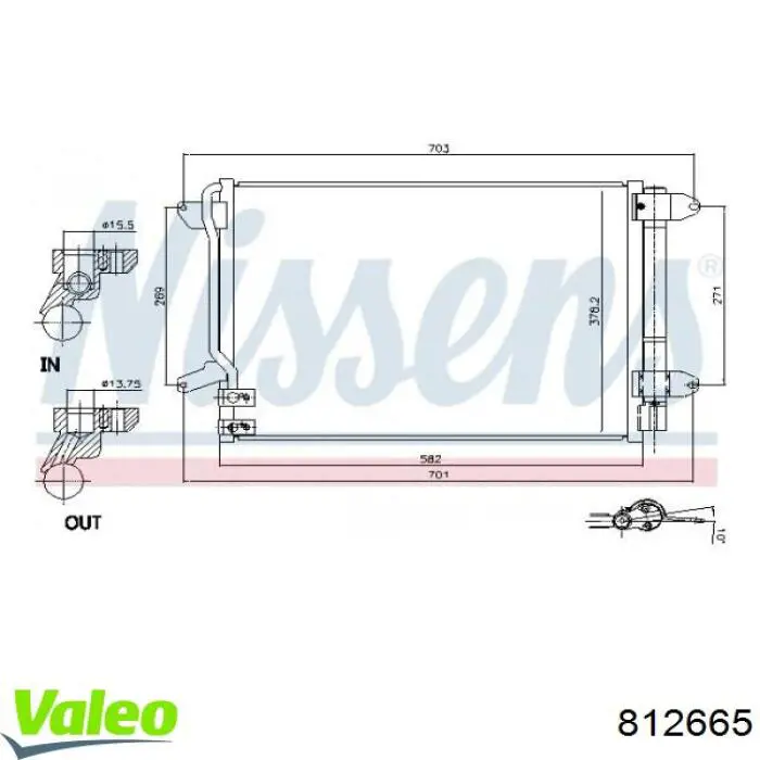 812665 VALEO Chłodnica klimatyzacji