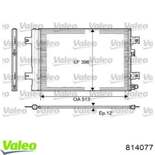 Chłodnica klimatyzacji 814077 VALEO