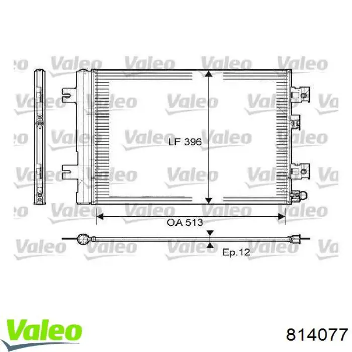 814077 VALEO Chłodnica klimatyzacji