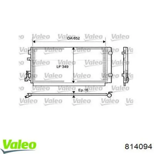 814094 VALEO Chłodnica klimatyzacji
