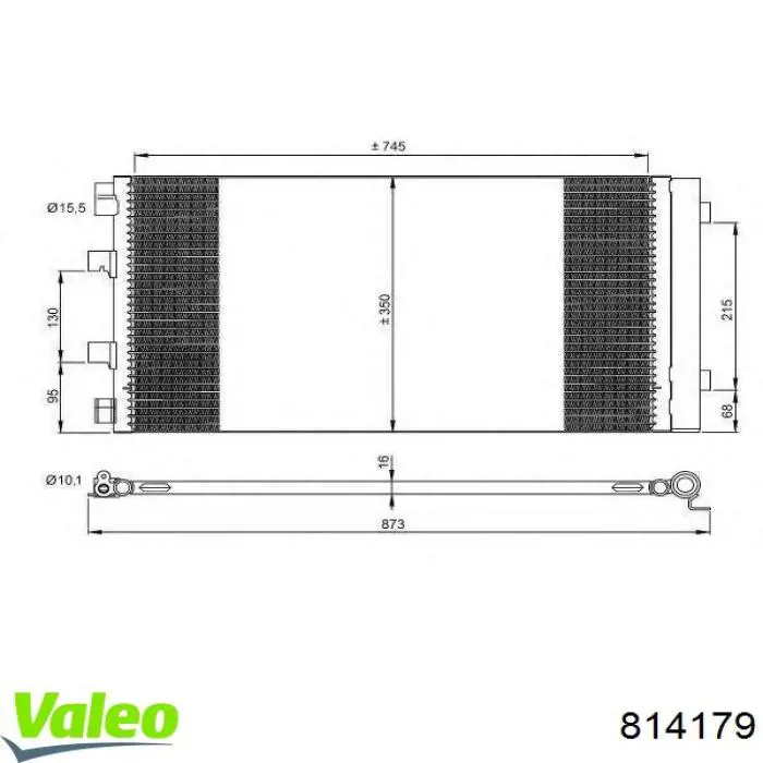814179 VALEO Chłodnica klimatyzacji