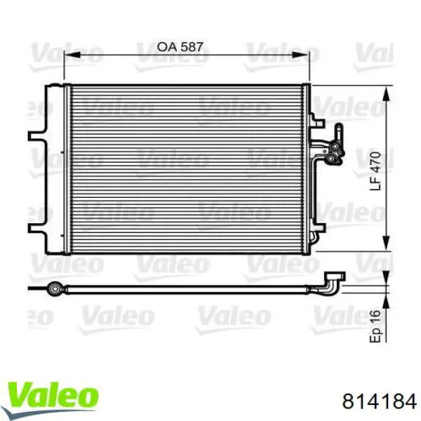 814184 VALEO Chłodnica klimatyzacji