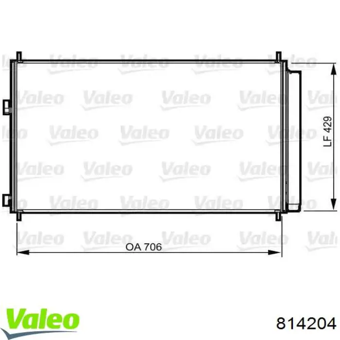 814204 VALEO Chłodnica klimatyzacji