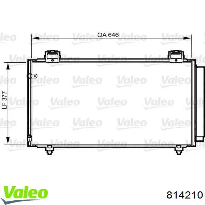 814210 VALEO Chłodnica klimatyzacji