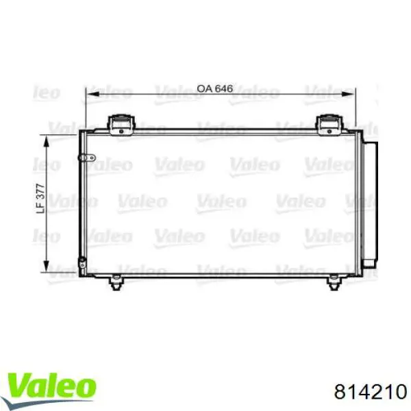 Chłodnica klimatyzacji VALEO 814210 cena, od 111,88 USD