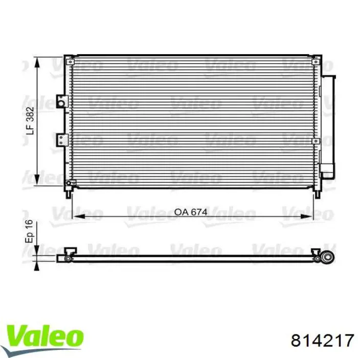 814217 VALEO Chłodnica klimatyzacji