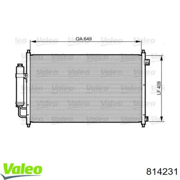 814231 VALEO Chłodnica klimatyzacji