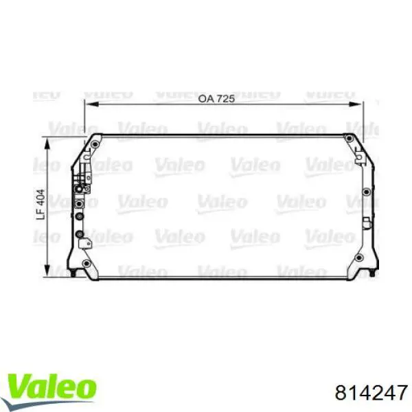 Chłodnica klimatyzacji VALEO 814247 cena, od 112,11 USD