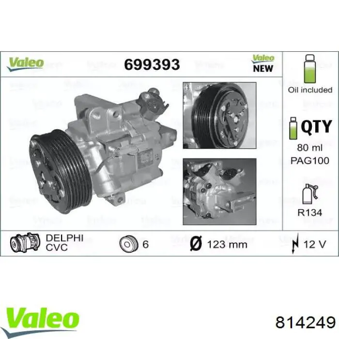 Chłodnica klimatyzacji 814249 VALEO