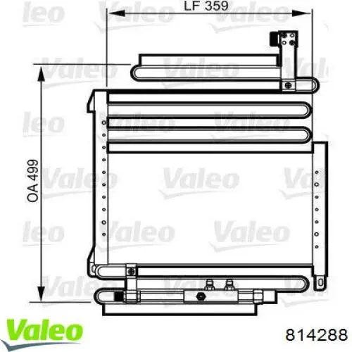 Chłodnica klimatyzacji do Audi 90 B3 89, 89Q, 8A