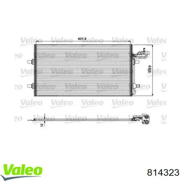 814323 VALEO Chłodnica klimatyzacji