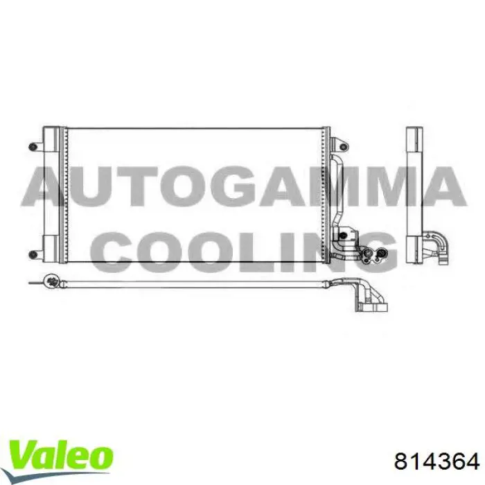 814364 VALEO Chłodnica klimatyzacji