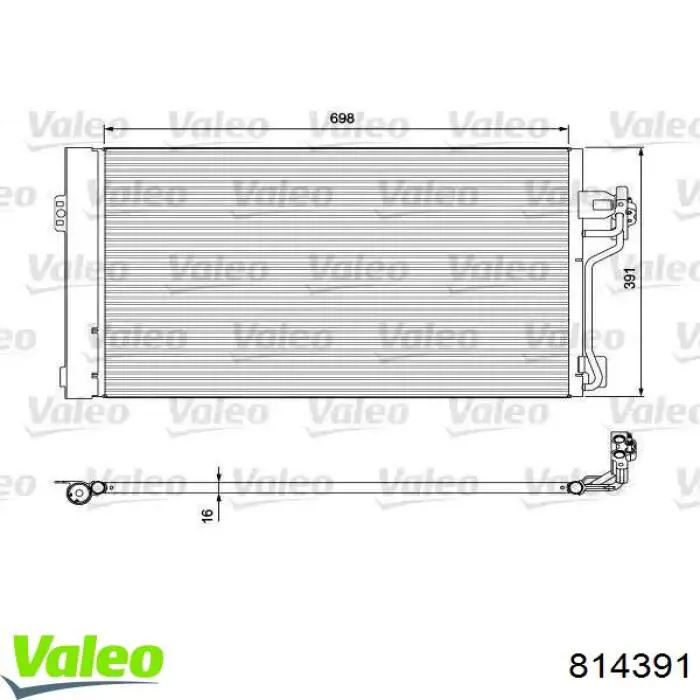 814391 VALEO Chłodnica klimatyzacji