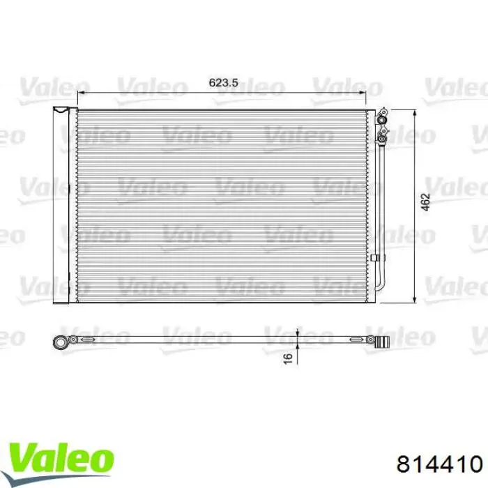 814410 VALEO chłodnica klimatyzacji