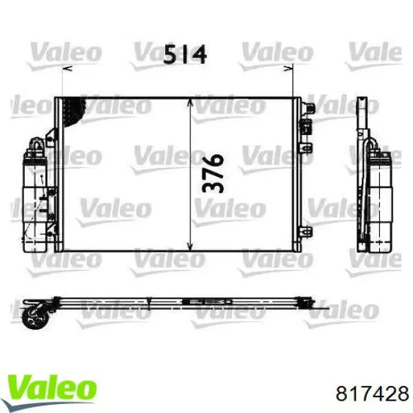 Do koszyka 817428 VALEO Chłodnica klimatyzacji
