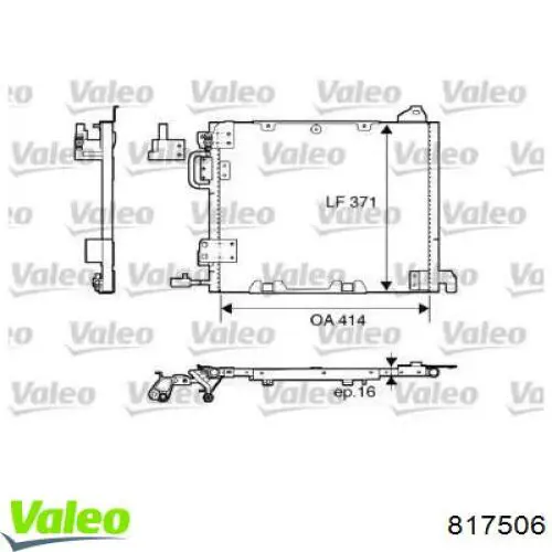 Do koszyka 817506 VALEO Chłodnica klimatyzacji