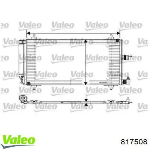 Chłodnica klimatyzacji VALEO 817508 cena, od 102,31 USD