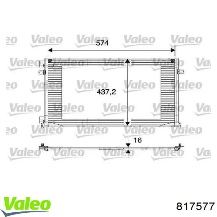 817577 VALEO Chłodnica klimatyzacji