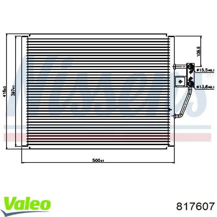 Do koszyka 817607 VALEO Chłodnica klimatyzacji