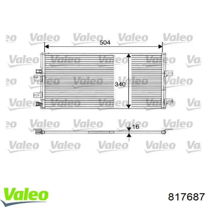 817687 VALEO Chłodnica klimatyzacji