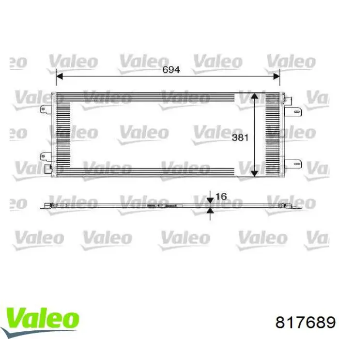817689 VALEO Chłodnica klimatyzacji