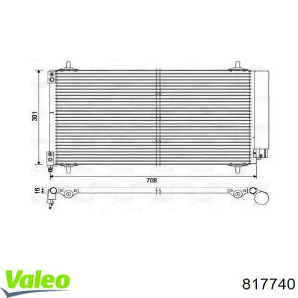 Do koszyka 817740 VALEO Chłodnica klimatyzacji