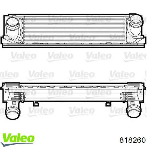Chłodnica intercoolera VALEO 818260 cena, od 187,92 USD