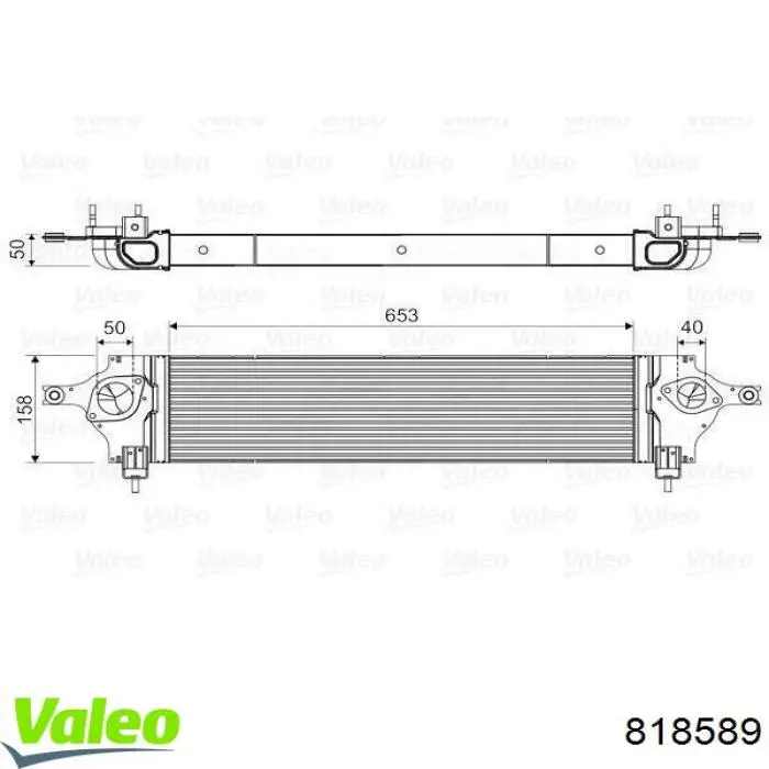 Do koszyka 818589 VALEO Chłodnica intercoolera