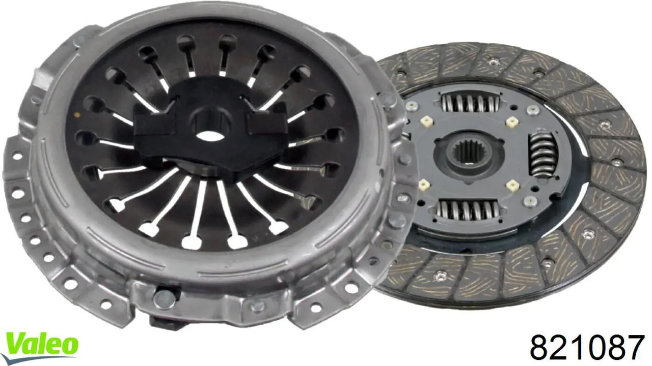 Zestaw sprzęgła (3 części) 821087 VALEO