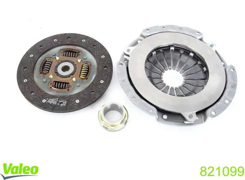Do koszyka 821099 VALEO Zestaw sprzęgła (3 części)