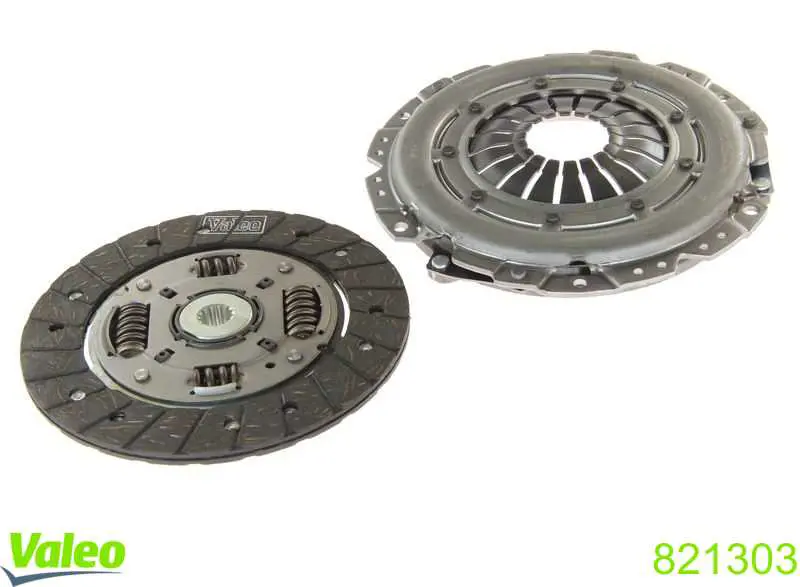 Do koszyka 821303 VALEO Zestaw sprzęgła (3 części)