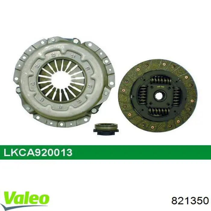 Do koszyka 821350 VALEO Zestaw sprzęgła (3 części)