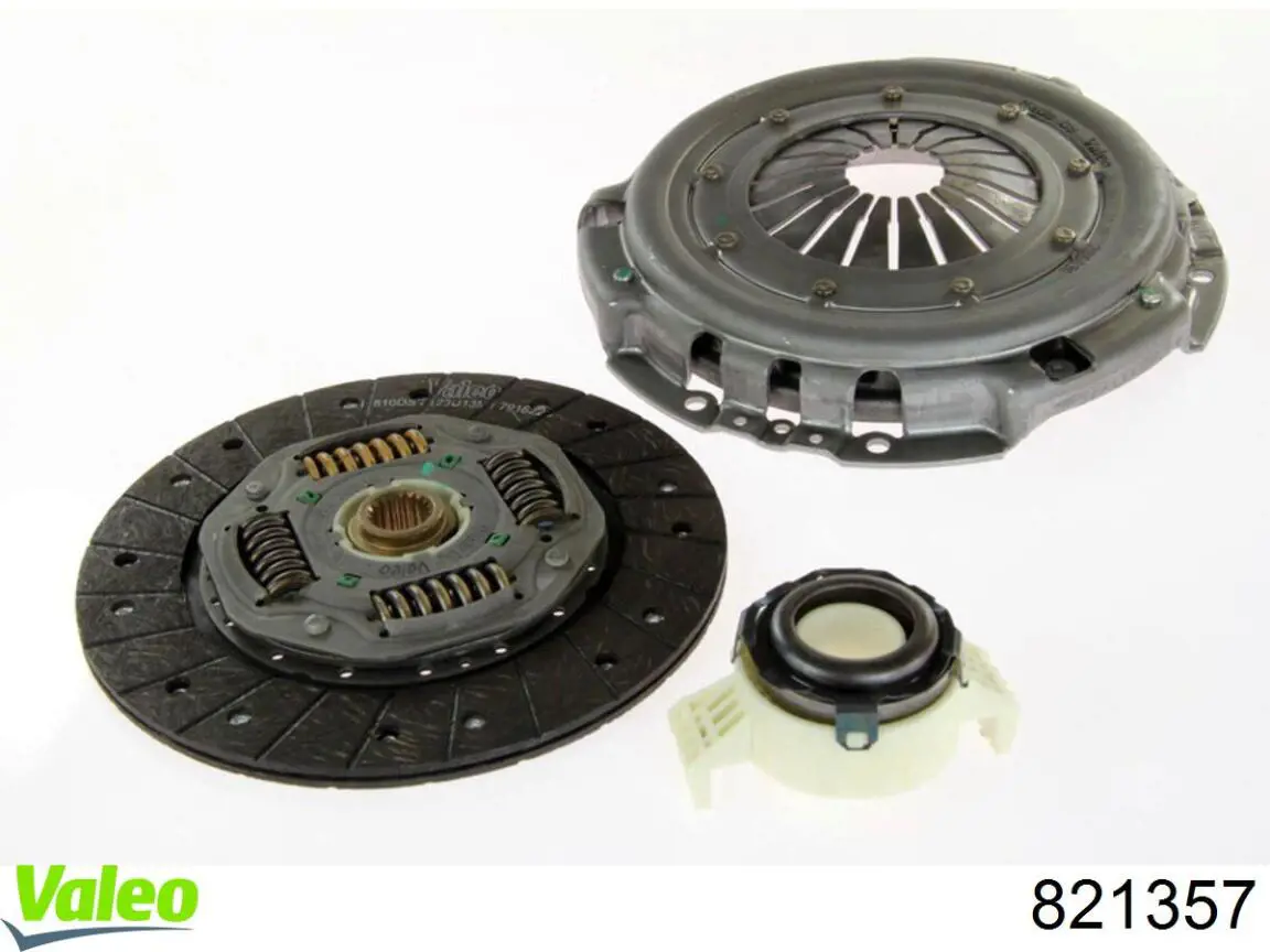 Do koszyka 821357 VALEO Zestaw sprzęgła (3 części)
