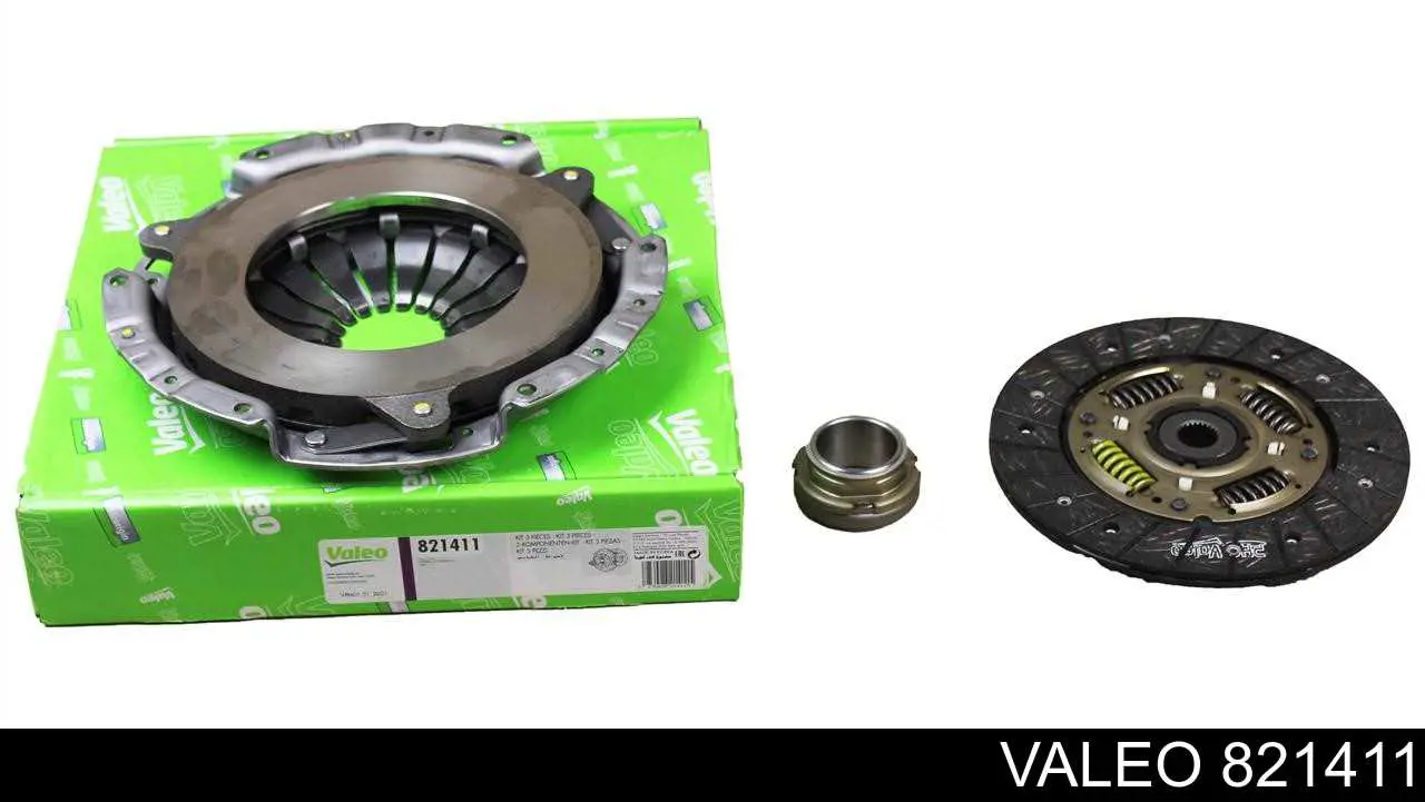 Do koszyka 821411 VALEO Zestaw sprzęgła (3 części)